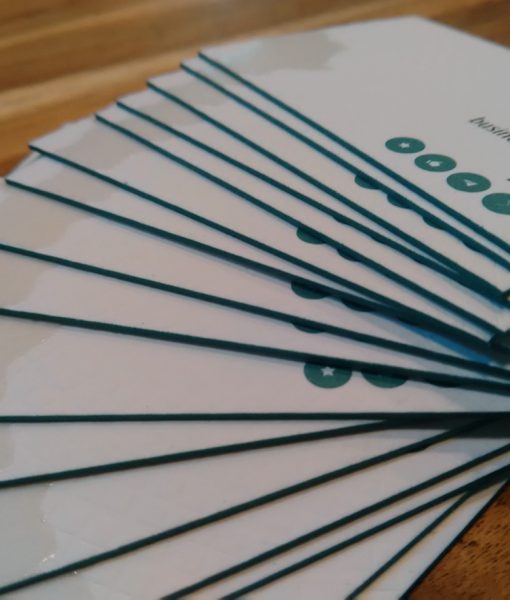 The Debossing of our Business Cards of our Luxury Business Cards