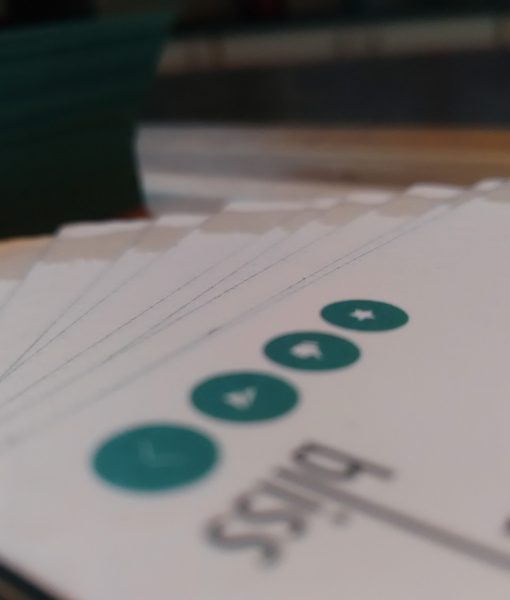 Detail of the Luxury Edge Print Business Cards