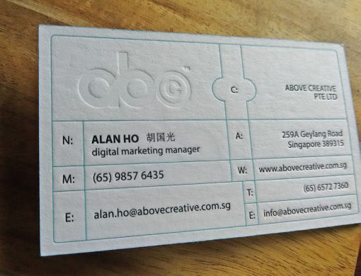 Novel Print Luxury Business Cards