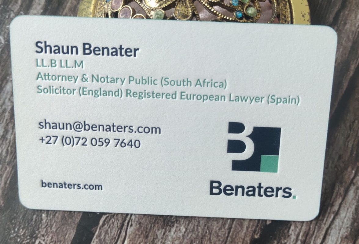 Novel Print Luxury Business Cards