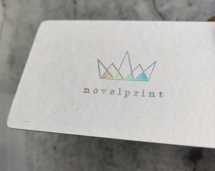 Close Up of Thin Elegant Luxury Business Card
