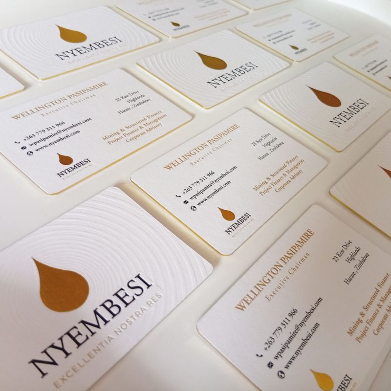 Novel Print Luxury Business Cards